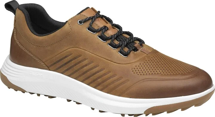 Johnston & Murphy Amherst Luxe U-Throat Tan Oiled Waterproof Full Grain 12M US