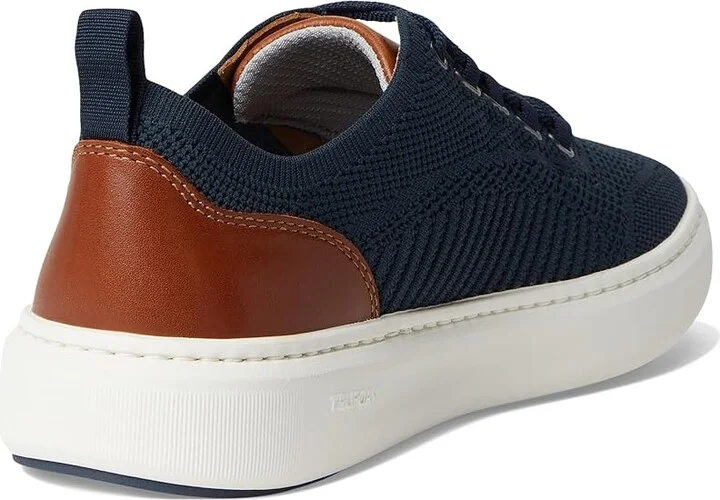 Johnston & Murphy Anders Knit U-Throat Men's Lace-up Boots Navy : 10 M (D), Leather - Image 4