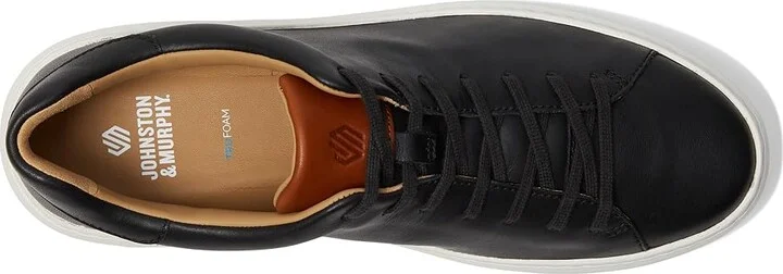 Johnston & Murphy Anders Lace-To-Toe Men's Shoes Black Full Grain : 8.5 M (D), Leather - Image 2