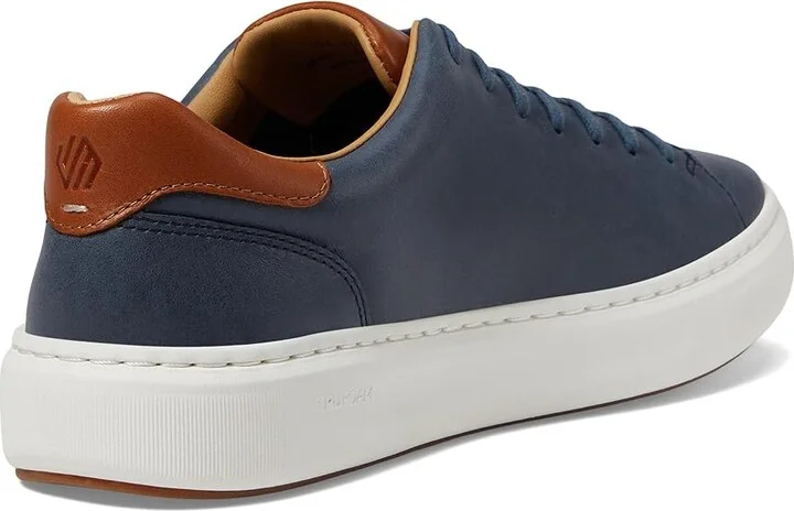 Johnston & Murphy Anders Lace-To-Toe Men's Shoes Navy Full Grain : 9 M (D), Leather - Image 4