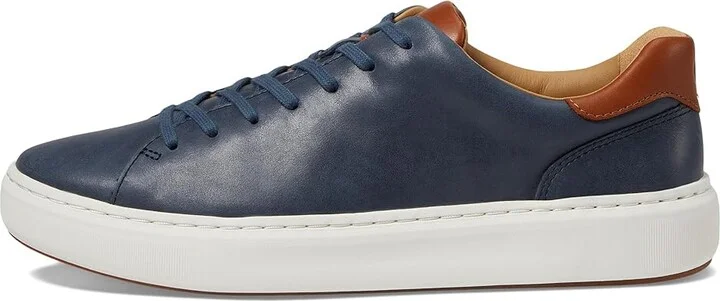Johnston & Murphy Anders Lace-To-Toe Men's Shoes Navy Full Grain : 9 M (D), Leather - Image 6