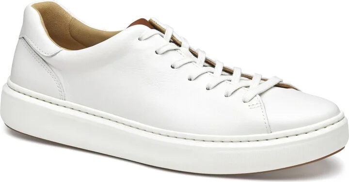 Johnston & Murphy Anders Lace-to-Toe White Full Grain - Size 10M