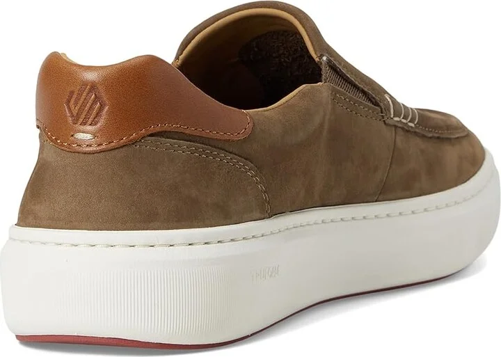 Johnston & Murphy Anders Moc Toe Slip-on Men's Slip on Shoes Taupe Nubuck : 8.5 M (D) - Image 4