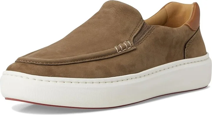 Johnston & Murphy Anders Moc Toe Slip-on Men's Slip on Shoes Taupe Nubuck : 8.5 M (D) - Image 5