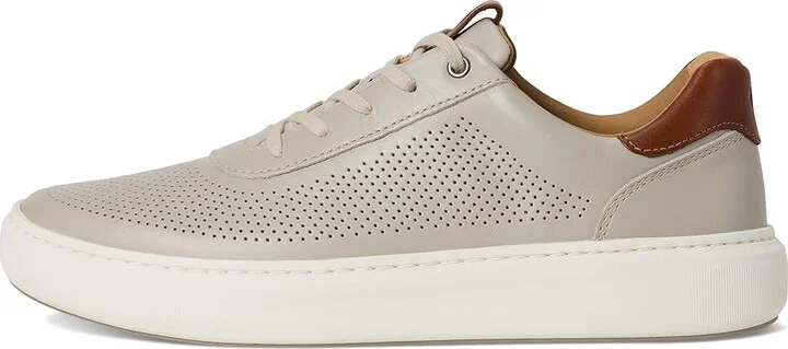 Johnston & Murphy Anders Perfed U-Throat Men's Shoes Beige : 9.5 M (D), Leather/Rubber - Image 6