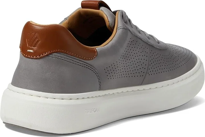 Johnston & Murphy Anders Perfed U-Throat Men's Shoes Gray Full Grain : 13 M (D), Leather/Rubber - Image 4