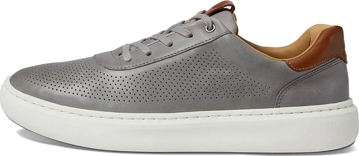 Johnston & Murphy Anders Perfed U-Throat Men's Shoes Gray Full Grain : 13 M (D), Leather/Rubber - Image 6