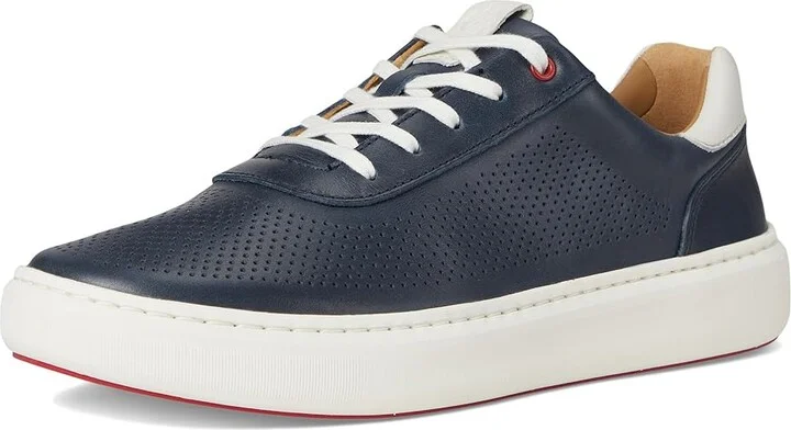 Johnston & Murphy Anders Perfed U-Throat Men's Shoes Navy : 9 M (D), Leather/Rubber - Image 5