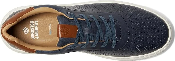 Johnston & Murphy Anders Perfed U-Throat Men's Shoes Navy Full Grain : 13 M (D), Leather/Rubber - Image 2