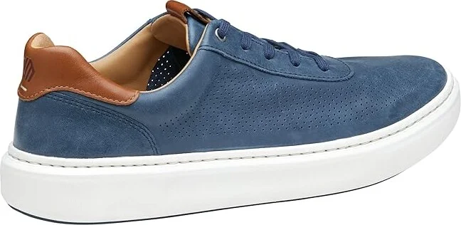 Johnston & Murphy Anders Perfed U-Throat Men's Shoes Navy Full Grain : 13 M (D), Leather/Rubber - Image 4