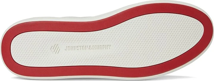 Johnston & Murphy Anders Perfed U-Throat Men's Shoes White : 9 M (D), Leather/Rubber - Image 3