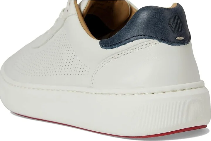 Johnston & Murphy Anders Perfed U-Throat Men's Shoes White : 9 M (D), Leather/Rubber - Image 7