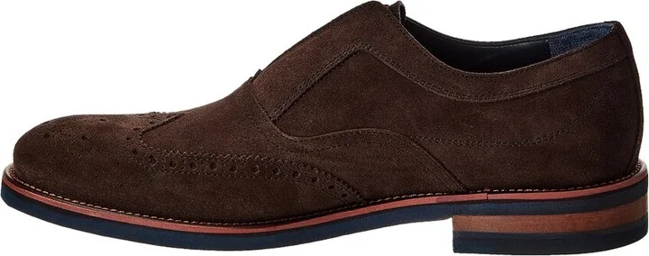 Johnston & Murphy Ashford Wingtip Slip-On Suede Oxford - Image 2