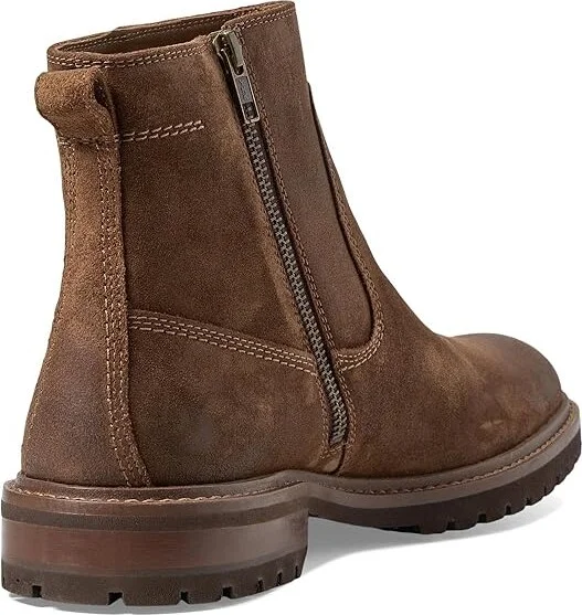 Johnston & Murphy Barrett Zip Boots Men's Boots Brown Waxed Suede : 10 M (D), Leather - Image 4