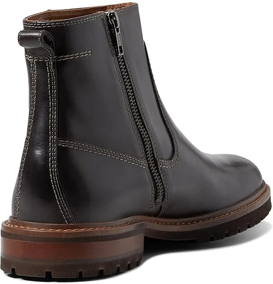 Johnston & Murphy Barrett Zip Boots Men's Boots Charcoal Full Grain : 13 M (D), Leather - Image 4