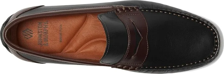 Johnston & Murphy Beck Penny Men's Lace-up Boots Black/Mahogany Full Grain : 12 M (D), Leather - Image 2