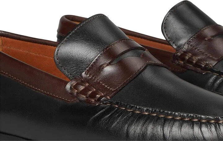 Johnston & Murphy Beck Penny Men's Lace-up Boots Black/Mahogany Full Grain : 12 M (D), Leather - Image 7