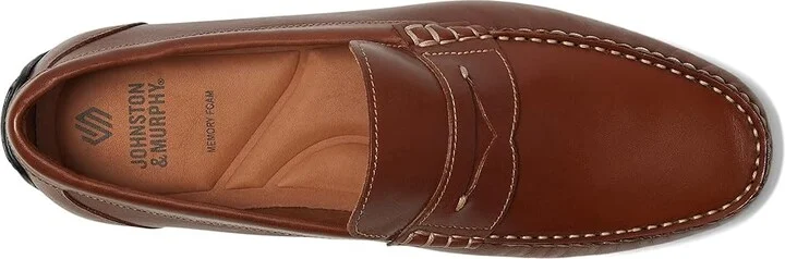 Johnston & Murphy Beck Penny Men's Lace-up Boots Tan Full Grain : 8 M (D), Leather - Image 2