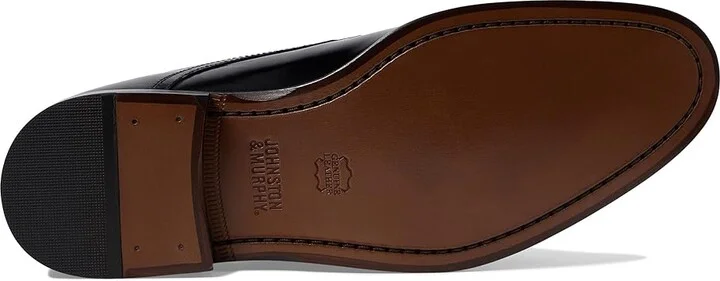 Johnston & Murphy Bradford Dress Cap Toe Oxford Men's Lace Up Cap Toe Shoes Black Brush-Off : 8.5 3E, Leather - Image 4