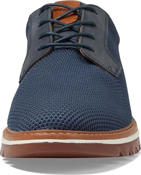 Johnston & Murphy Braydon Knit Plain Toe Men's Shoes Navy Knit : 11.5 M (D), Leather - Image 5