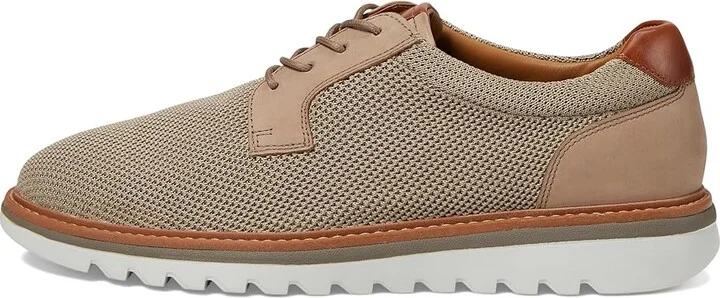 Johnston & Murphy Braydon Knit Plain Toe Men's Shoes Taupe Knit : 10 M (D), Leather - Image 6
