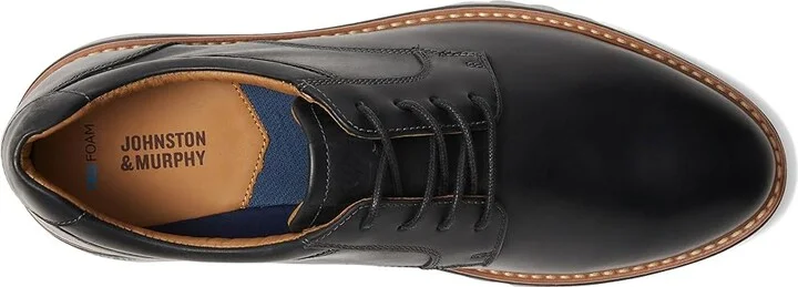 Johnston & Murphy Braydon Plain Toe Men's Lace-up Boots Black : 8.5 M (D), Leather - Image 2