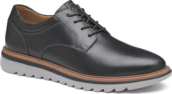 Johnston & Murphy Braydon Plain Toe Men's Lace-up Boots Black : 8.5 M (D), Leather