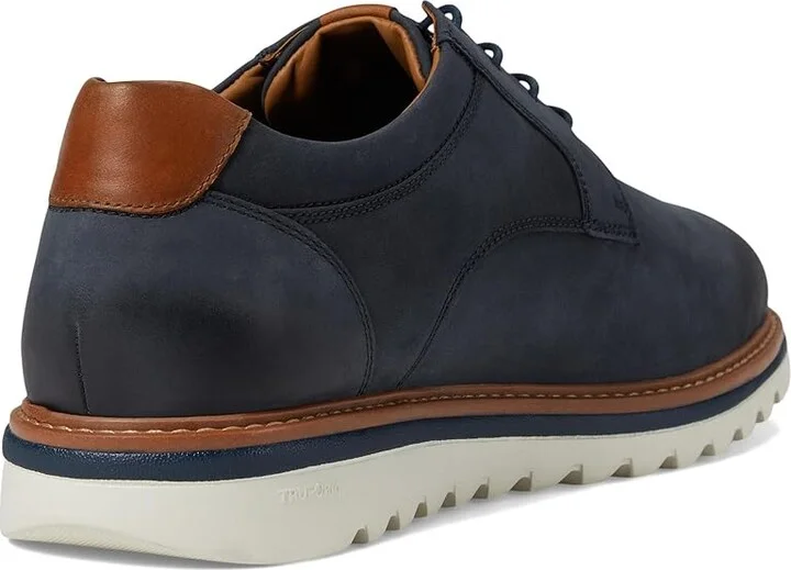 Johnston & Murphy Braydon Plain Toe Men's Lace-up Boots Navy Oiled Nubuck : 10.5 M (D), Leather - Image 4