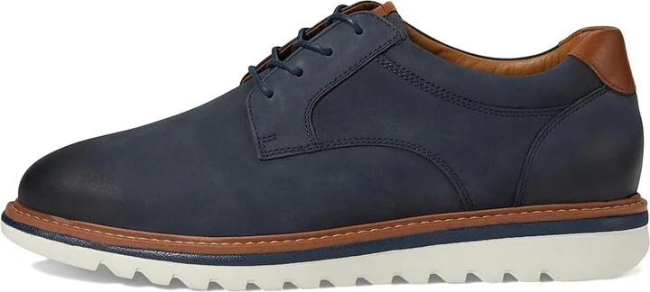 Johnston & Murphy Braydon Plain Toe Men's Lace-up Boots Navy Oiled Nubuck : 10.5 M (D), Leather - Image 6