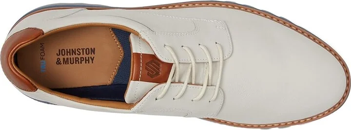 Johnston & Murphy Braydon Plain Toe Men's Lace-up Boots White Nubuck : 10.5 M (D), Leather - Image 2