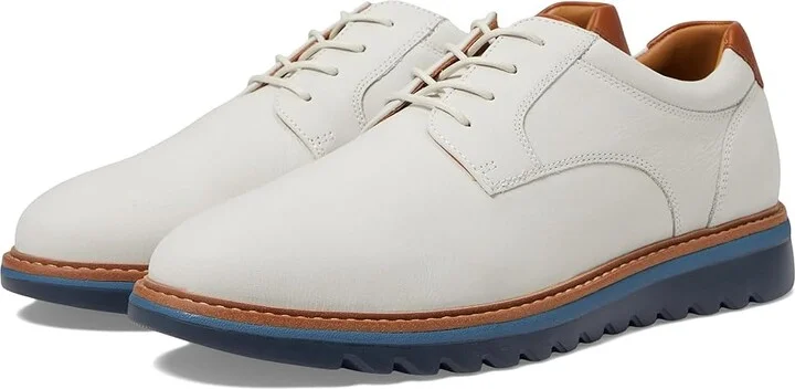 Johnston & Murphy Braydon Plain Toe Men's Lace-up Boots White Nubuck : 10.5 M (D), Leather