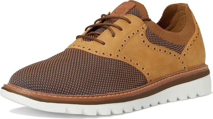 Johnston & Murphy Braydon Saddle Men's Lace-up Boots Tan Knit/Tan Full Grain : 9.5 M (D), Leather - Image 5