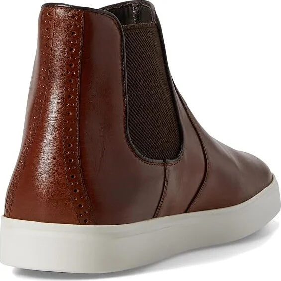 Johnston & Murphy Brody Chelsea Boots Men's Boots Brown Hand-Stained Calfskin : 12 M (D), Leather/Rubber - Image 4