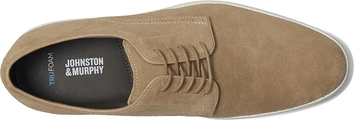 Johnston & Murphy Brody Plain Toe Men's Shoes Taupe Suede : 10 M (D), Leather - Image 2