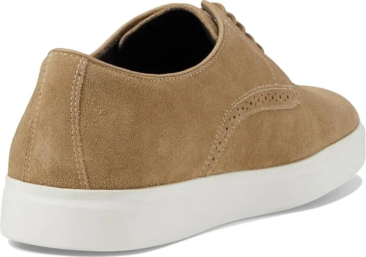 Johnston & Murphy Brody Plain Toe Men's Shoes Taupe Suede : 10 M (D), Leather - Image 4