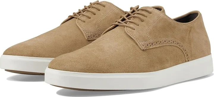Johnston & Murphy Brody Plain Toe Men's Shoes Taupe Suede : 10 M (D), Leather
