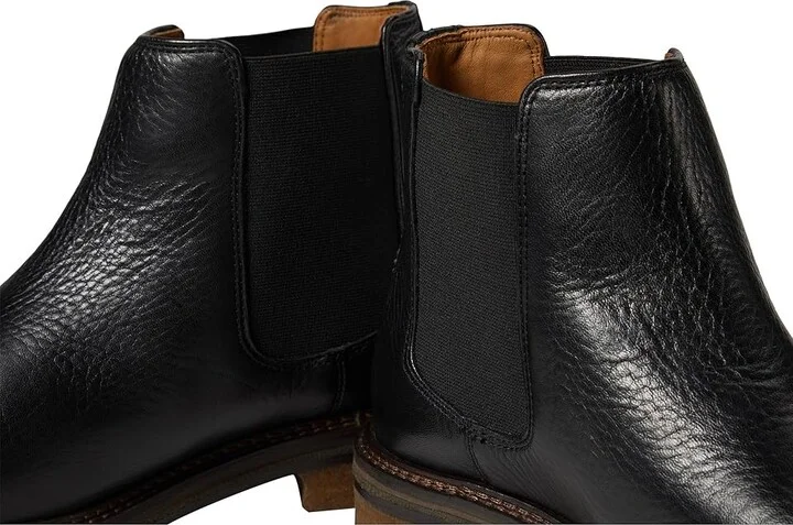Johnston & Murphy Calder Chelsea Boots Men's Boots Black Tumbled Full Grain : 11 M (D), Leather - Image 5