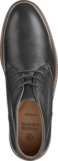 Johnston & Murphy Calder Chukka Men's Boots Black Tumbled Full Grain : 12 W (EE), Leather - Image 2