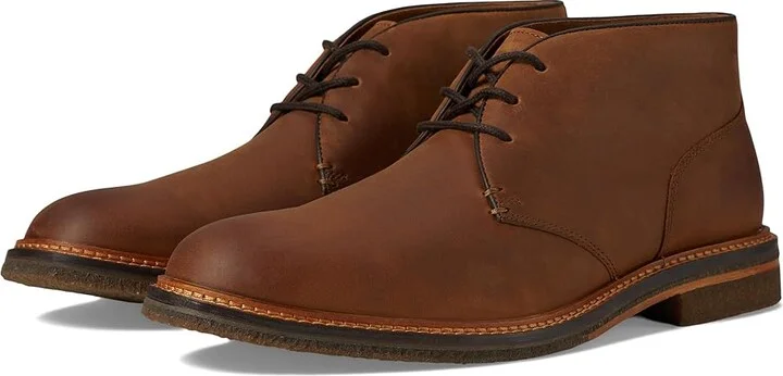 Johnston & Murphy Calder Chukka Men's Boots Brown Oiled Full Grain : 11.5 M (D), Leather