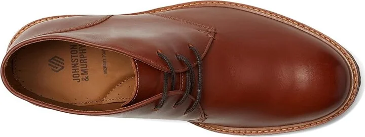 Johnston & Murphy Calder Chukka Men's Boots Mahogany Full Grain : 10.5 M (D), Leather - Image 2