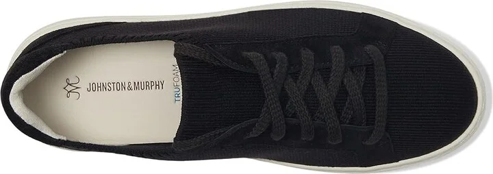 Johnston & Murphy Cammie Knit Lace-Up Women's Shoes Black : 8 M, Leather - Image 2