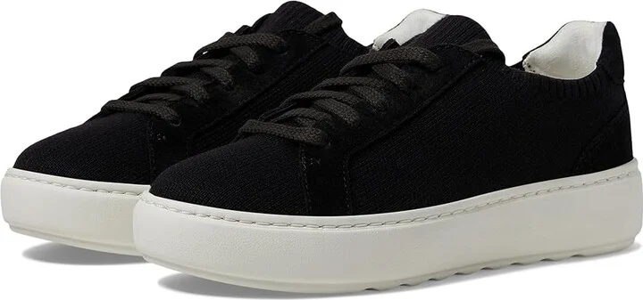 Johnston & Murphy Cammie Knit Lace-Up Women's Shoes Black : 8 M, Leather