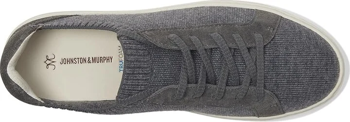 Johnston & Murphy Cammie Knit Lace-Up Women's Shoes Gray : 9 M, Leather - Image 2
