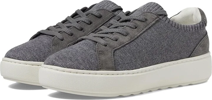Johnston & Murphy Cammie Knit Lace-Up Women's Shoes Gray : 9 M, Leather