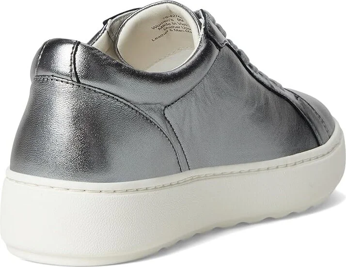 Johnston & Murphy Cammie Lace-Up Women's Shoes Pewter Italian Metallic Glove Leather : 6 M, Leather/Nubuck - Image 4