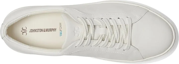 Johnston & Murphy Cammie Lace-Up Women's Shoes White : 8.5 M, Leather/Nubuck - Image 2