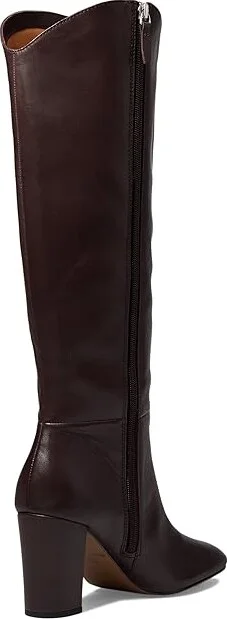 Johnston & Murphy Charlotte Knee High Women's Boots High Heels Bordeaux : 11 M, Leather - Image 4