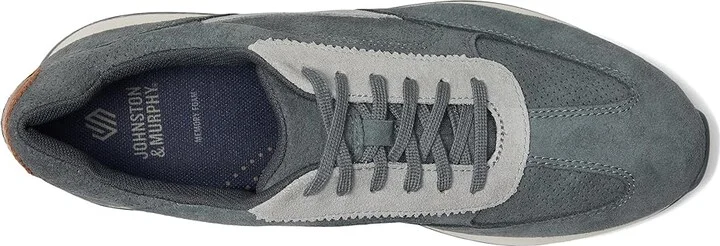 Johnston & Murphy Chase Perfed T-Toe Men's Shoes Gray Suede : 8 M (D) - Image 2