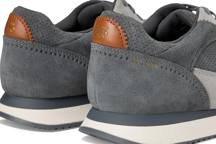 Johnston & Murphy Chase Perfed T-Toe Men's Shoes Gray Suede : 8 M (D) - Image 7