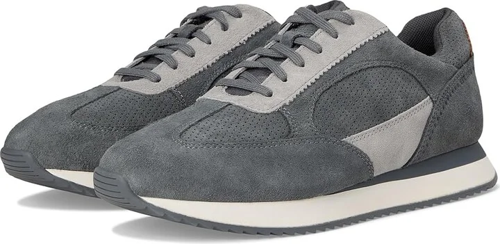 Johnston & Murphy Chase Perfed T-Toe Men's Shoes Gray Suede : 8 M (D)